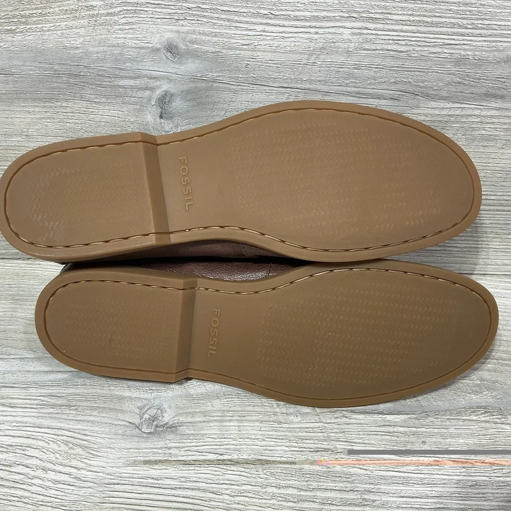 Fossil Men's Authentic Original Brown Leather Casual Boat Dock Shoes Size 13 M